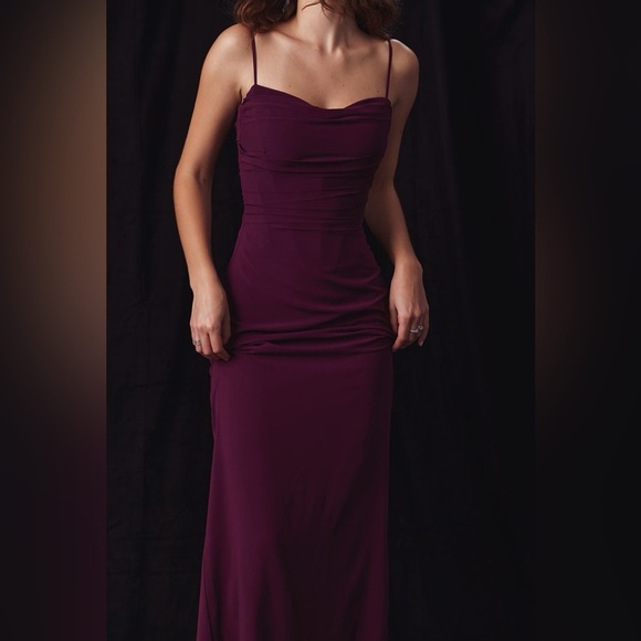 House of CB Lani Merlot Corset Maxi Dress Red - Picture 3 of 16